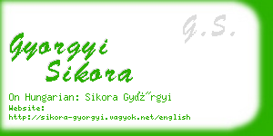 gyorgyi sikora business card